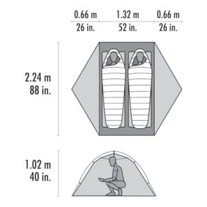 MSR Hubba Hubba Heavy Duty Backpacking Tent – 2 Person